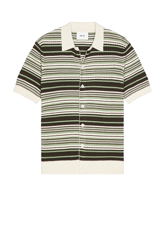 Andersson Bell Stripe Polo Sweater in Multicolor | FWRD