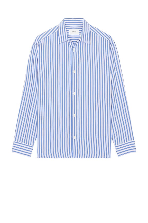 Eytys Otis Spark Sequin Shirt in Stripe in Sequin Stripe | FWRD