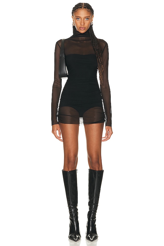 ワンピース BALENCIAGA Woman Dress Black 808281TRVF2 1041 Balenciaga Dress Black Womens Balenciaga