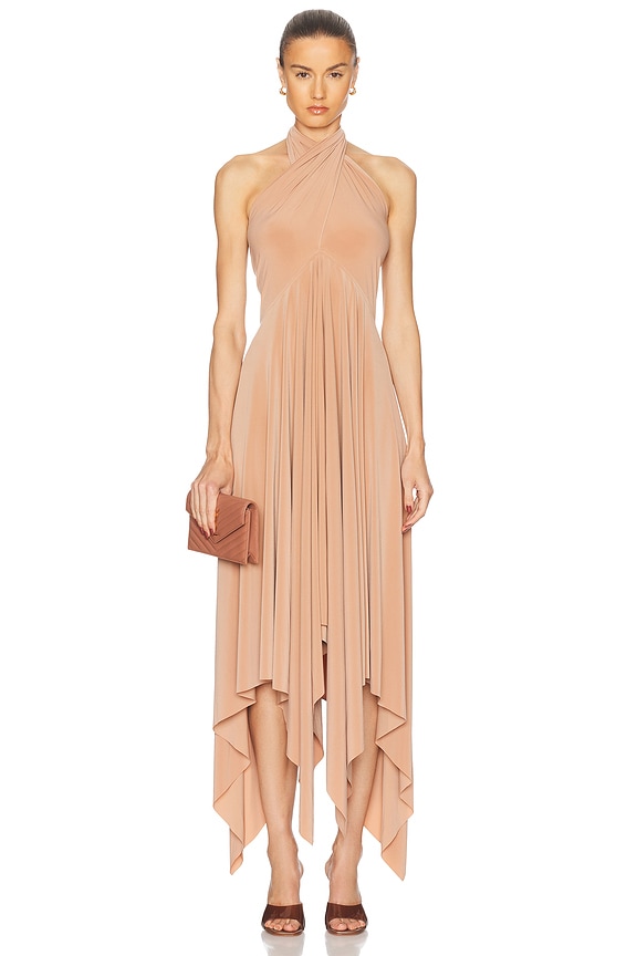 Zimmermann Devi Halter Maxi Dress in Mustard | FWRD