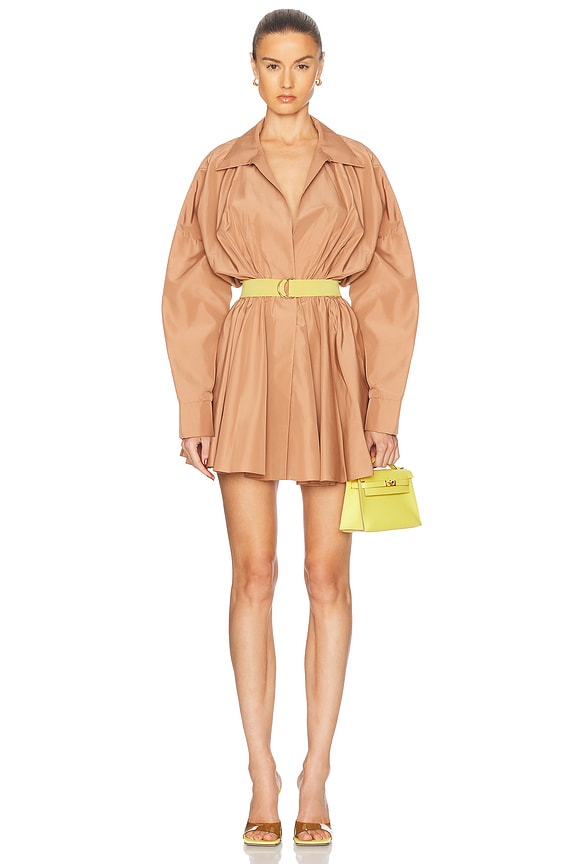 Zimmermann Illuminate Cargo Mini Dress in Sand | FWRD
