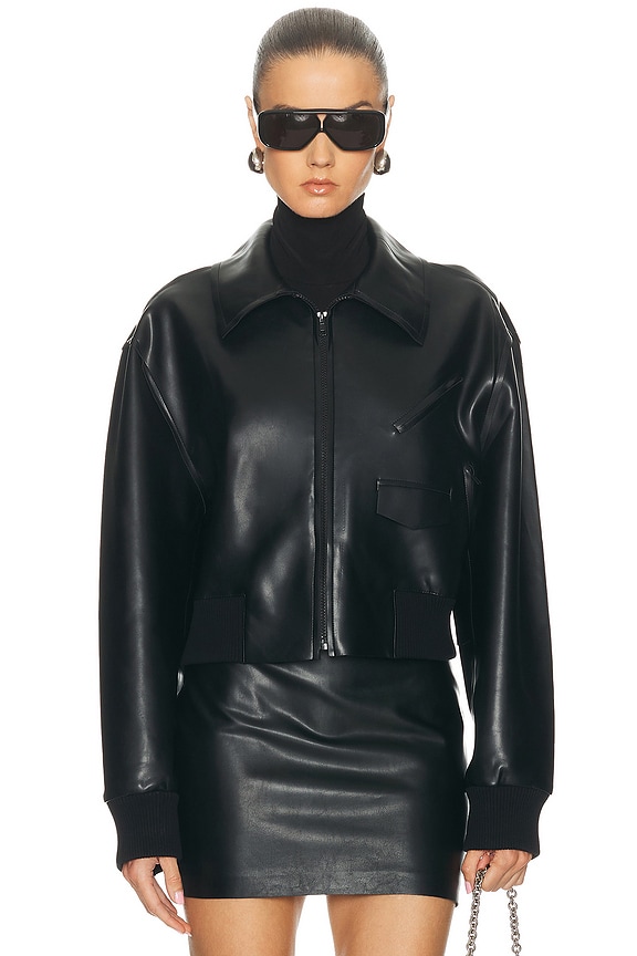 Alexander Wang Bomber Jacket in Black | FWRD