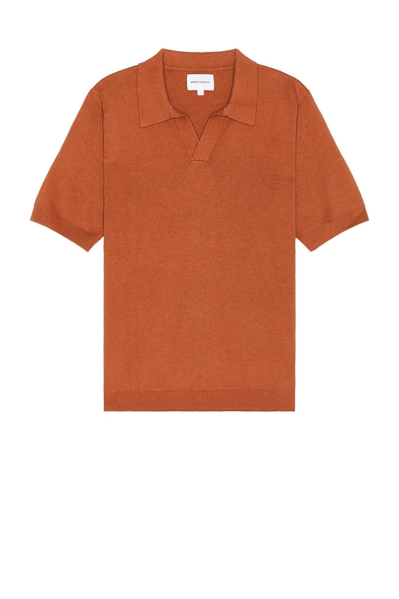 WACKO MARIA Knit Polo Shirt Type-1 in Brown | FWRD