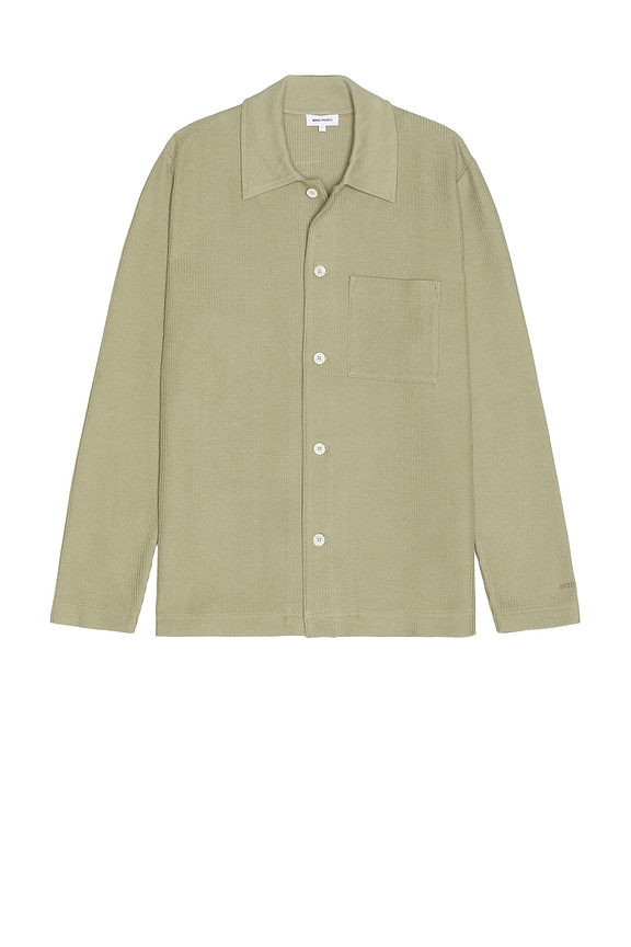SATURDAYS NYC Marco Wool Shirt in Classic Khaki | FWRD