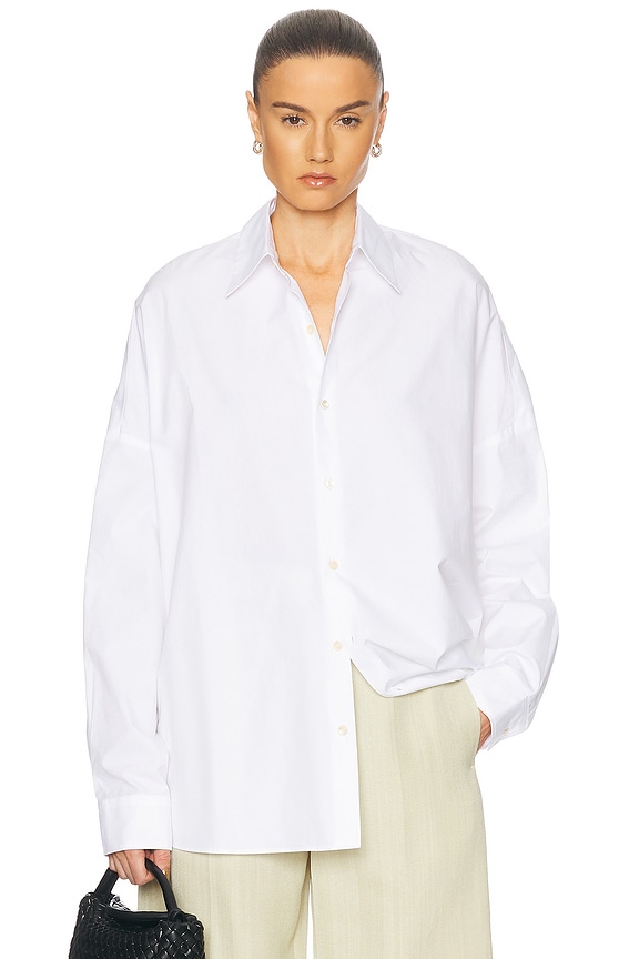 Tシャツ・カットソー MONCLER MONCLER WILLOW SMITH Shirts White Moncler Logo Cotton T-Shirt | Saks Fifth Avenue