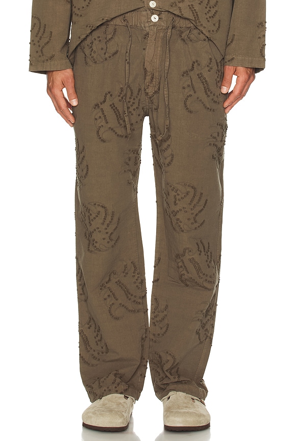 Samuel Zelig Duffle Pant in Khaki | FWRD