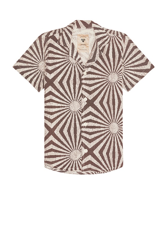 OAS Banana Leaf Cuba Terry Shirt in Green | FWRD