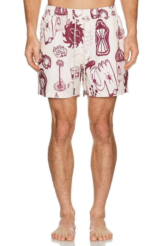 Our Legacy Drape Tech Trunks in Deep Sea Beach Nylon | FWRD