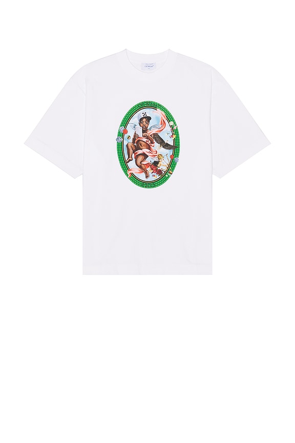 【関税込み】AMIRI オフホワイト Hopeless Romantic Os Tシャツ Amiri Hopeless Romantic Tee in Ivory | FWRD