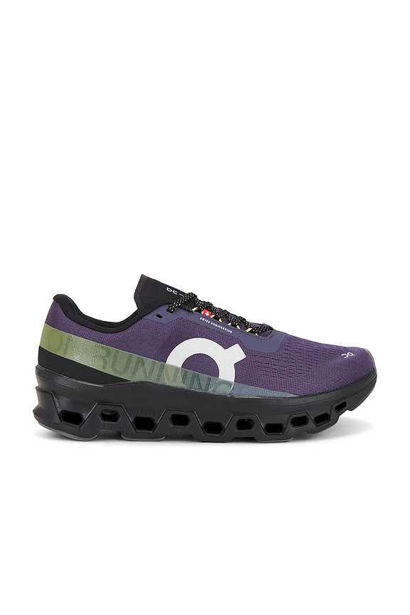 Lanvin Curb Sneaker in Purple & Yellow | FWRD