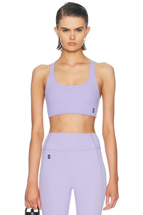 alo Airlift Divine Sports Bra in Crystal Clear Blue | FWRD