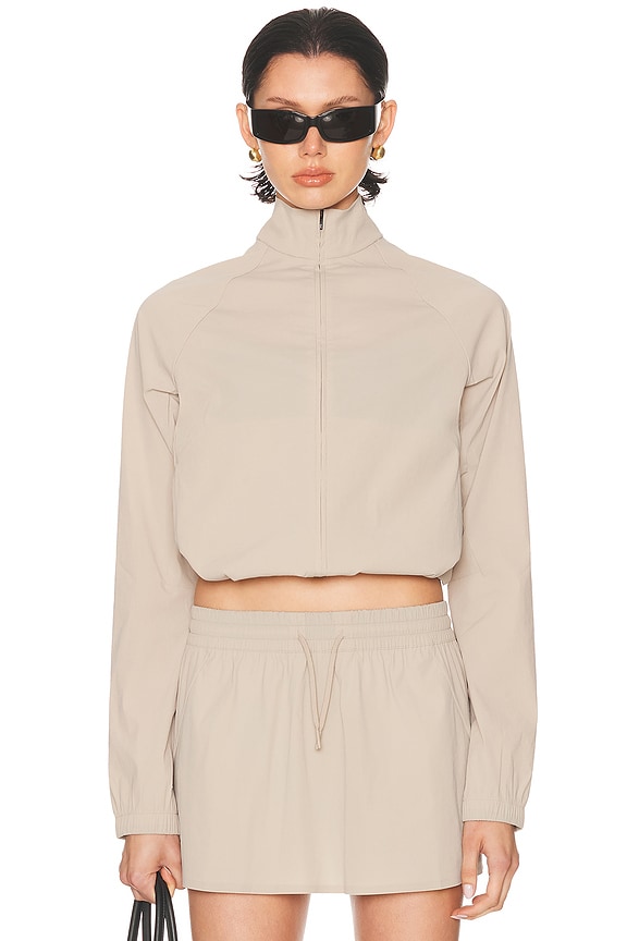 MONOT Crop Jacket in White | FWRD