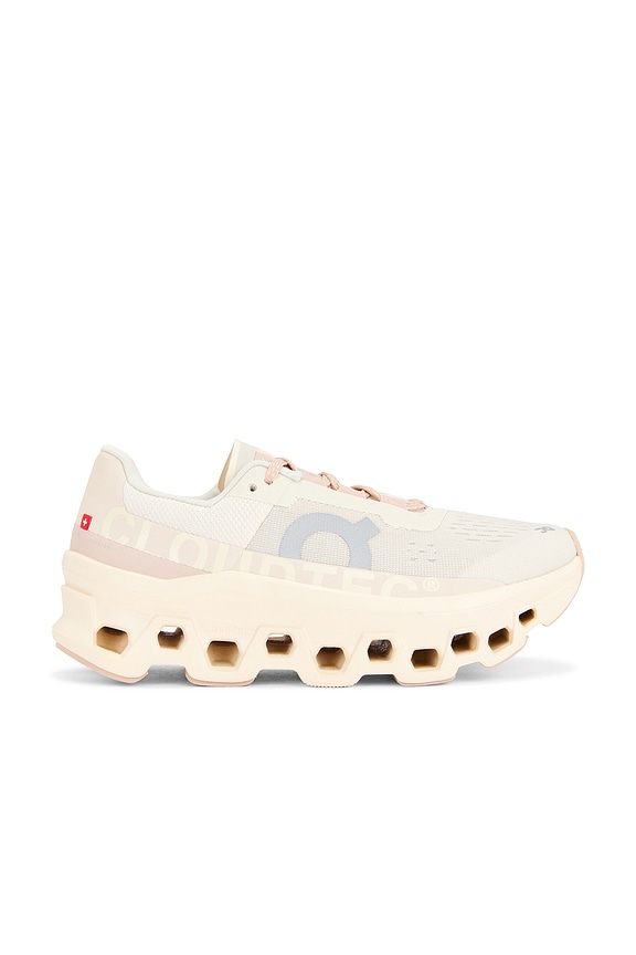 On Cloudmonster 2 PAF Sneaker in Seedling & White | FWRD On Cloudmonster 2 PAF Sneaker in Seedling & White | FWRD