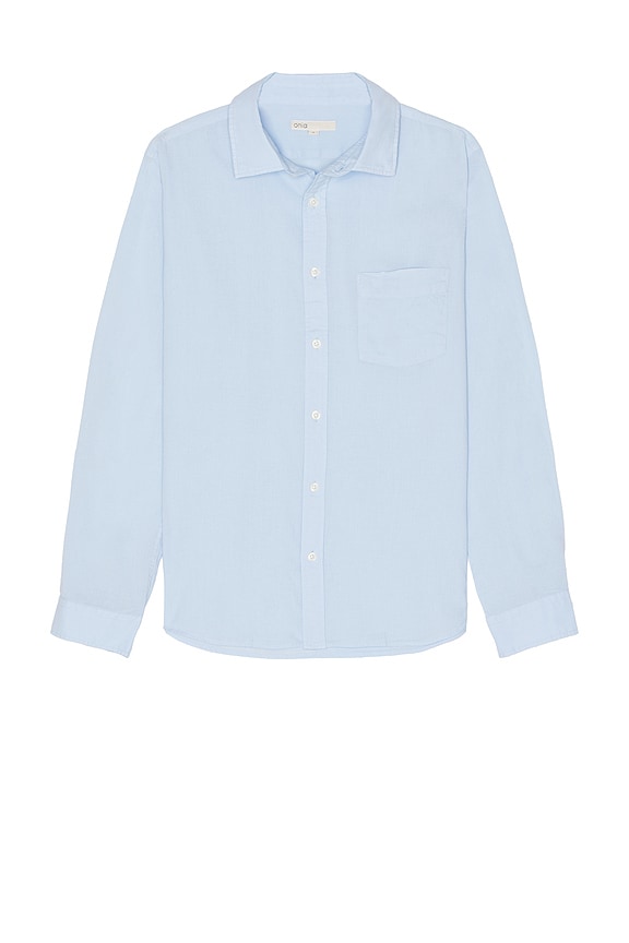 Thom Browne Straight Fit Long Sleeve Oxford Shirt in Light