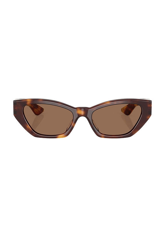 Prada Oval Sunglasses in Black | FWRD
