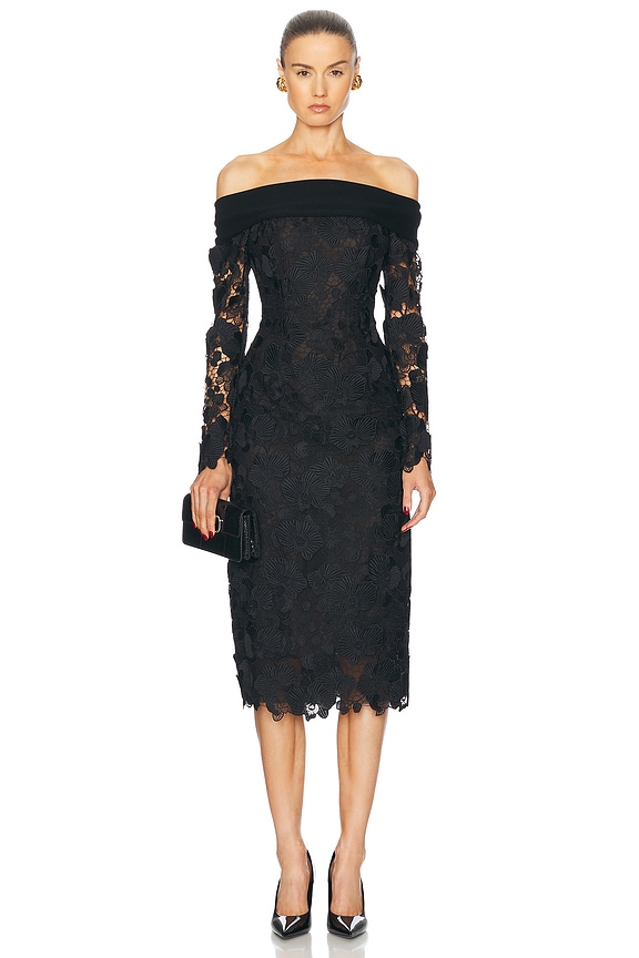 ワンピース RABANNE MIDI DRESS WITH LACE INLAYS Paco Rabanne Lace inlay sleeveless v-neck midi dress | The