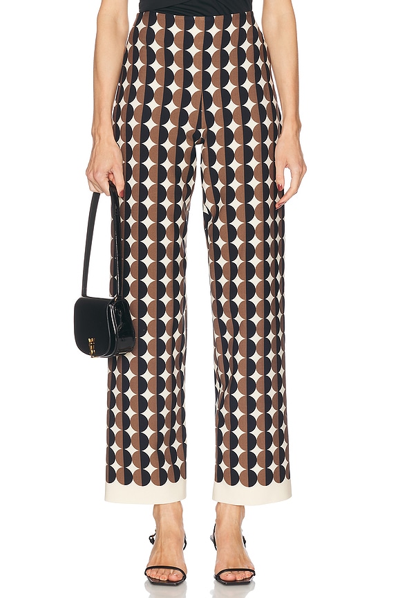 Zimmermann Pop Embroidered Crop Pant in Blue | FWRD Zimmermann Pop Embroidered Crop Pant in Blue | FWRD