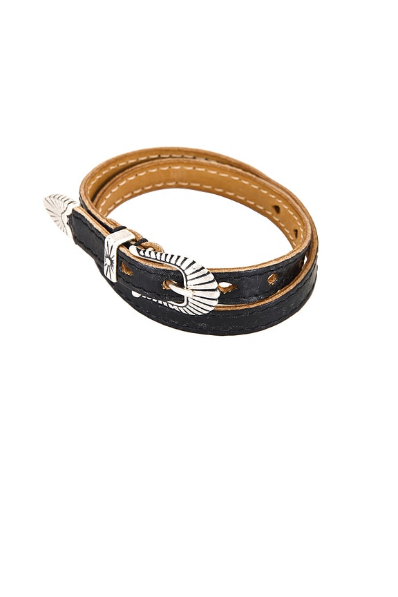 Our Legacy Tie in Black Real Fake Leather | FWRD