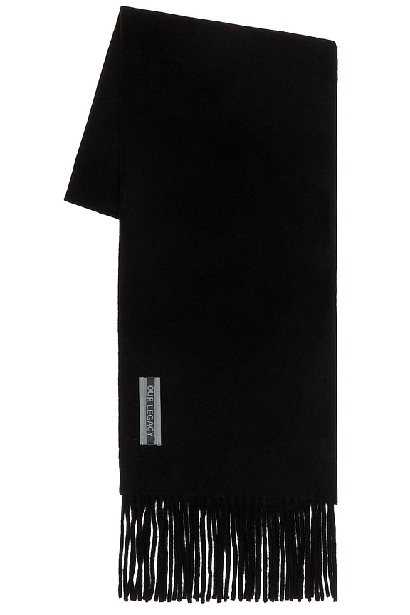 小物 25aw Our Legacy ESTATE SCARF Black Fuzzy Our Legacy - Estate Scarf Black Fuzzy Alpaca
