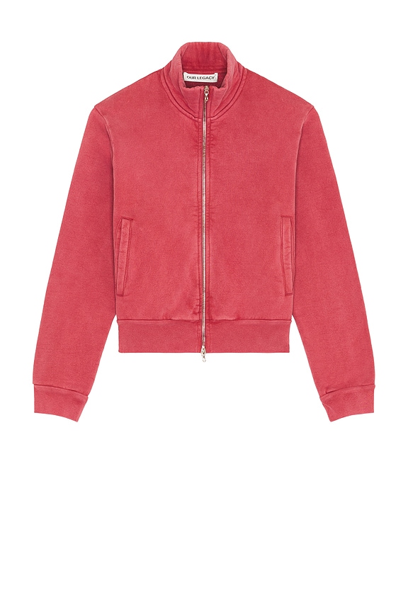Martine Rose Brushed Mohair V-Neck Jumper in Red Burgundy | FWRD