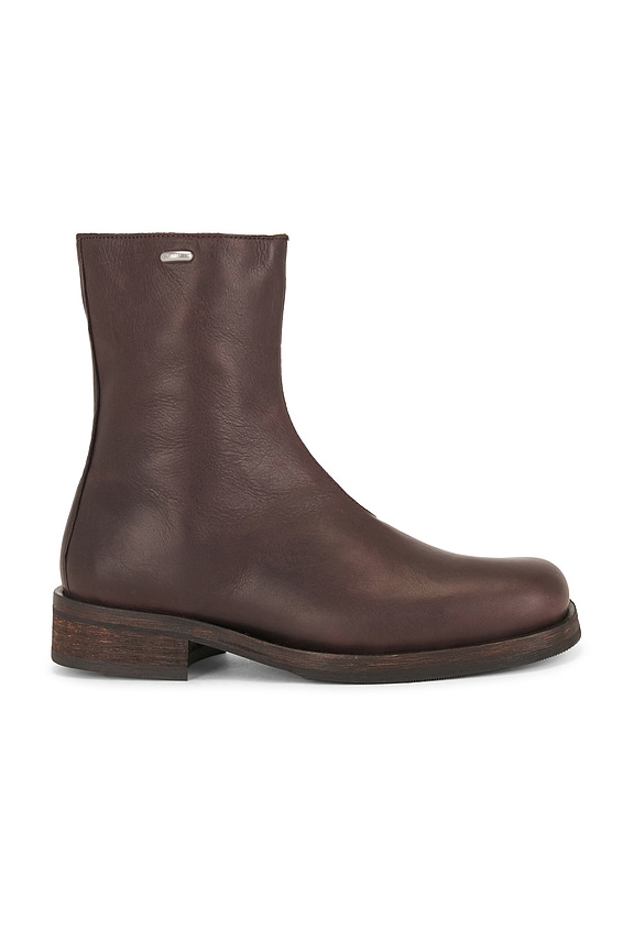 Visvim Wabanaki Folk Boots in Dark Brown | FWRD