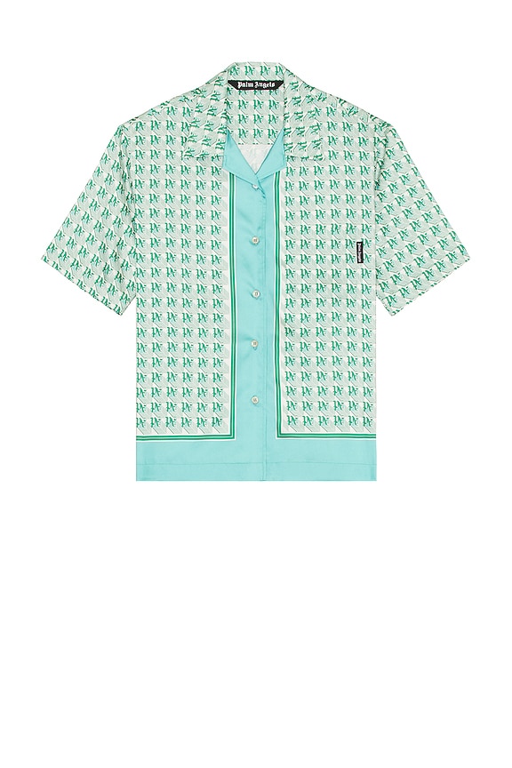 Amiri Starburst Button Down Polo in Vintage Blue | FWRD