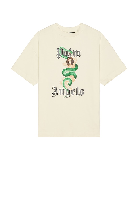 Amiri T-SHIRT MIT PEGASUS-PRINT VINTAGE WASH in Alabaster | FWRD