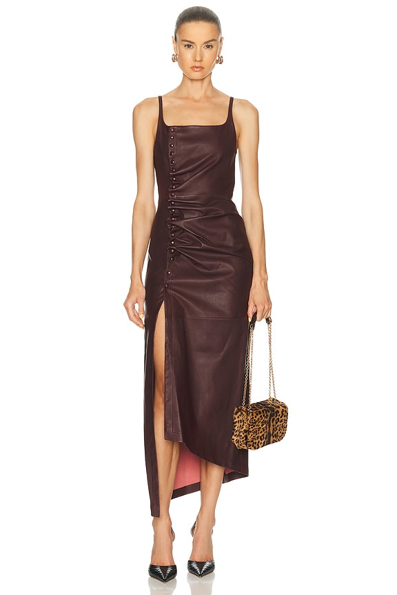 chinese dress ladies As by DF Women's Demeter Stretch Leather Dress - Brown - Size Xs main image 0