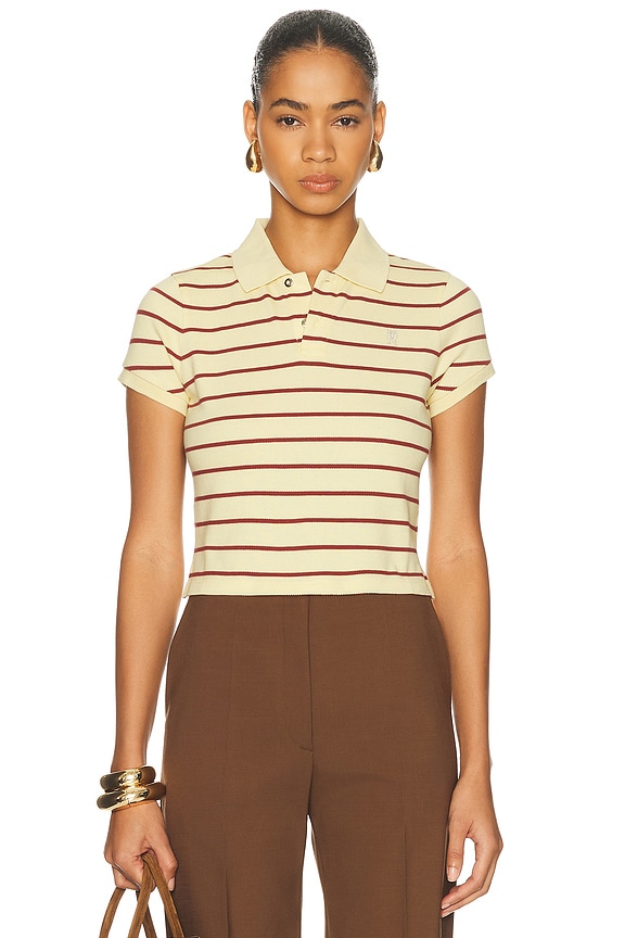 Miu Miu Short Sleeve T-Shirt in Verde, Bian Co, & Azzurro | FWRD