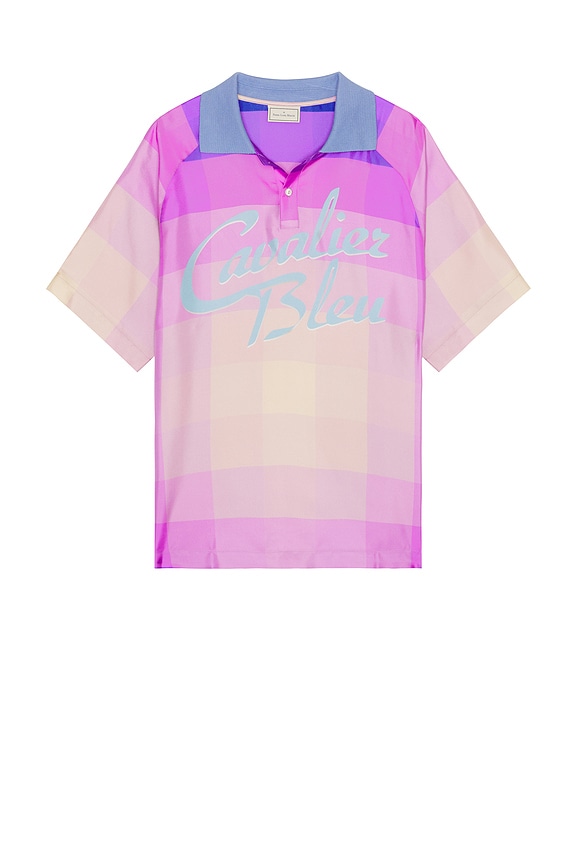 Balenciaga Oversized Soccer T Shirt in Pink & Black | FWRD