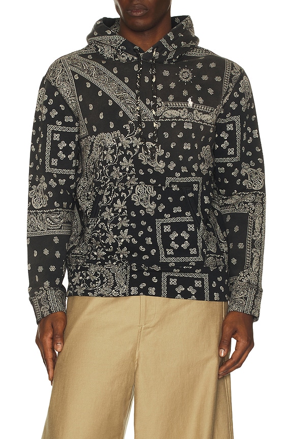 Amiri Cracked Dye Core Logo Hoodie in Black | FWRD