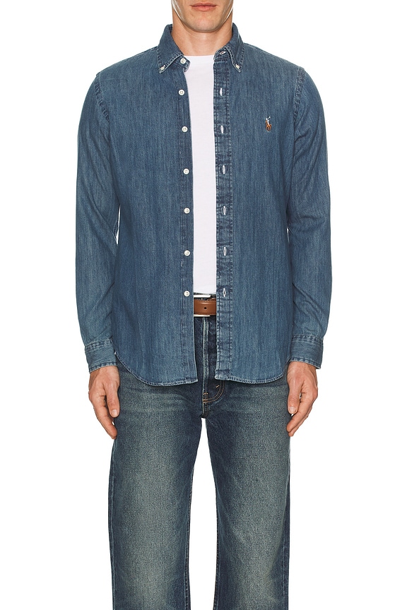 The Row Miller Shirt in Oxford Blue | FWRD