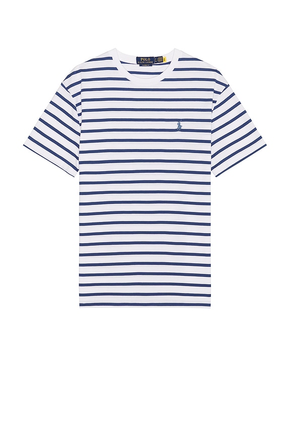 ★AMI PARIS★France T-Shirt Nautic Blue★ AMI Heart Logo T-Shirt Nautic Blue | Man - CareOfCarl.nl