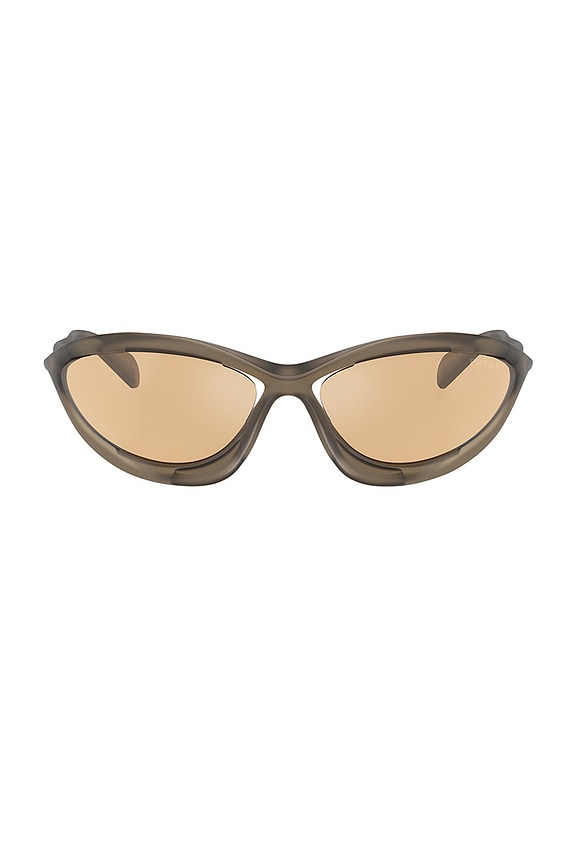 Valentino Garavani V Logo Sign Sunglasses in Light Gold