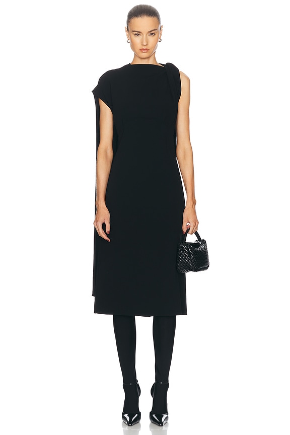 オールインワン・サロペット Jil Sander Black Cotton Long Dress With Hood Jil Sander Black Cotton Long Dress With Hood Maxi | THE LIST