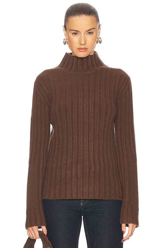 トップス helmut lang Knit brown HELMUT LANG Oversized wool-blend turtleneck sweater | THE OUTNET
