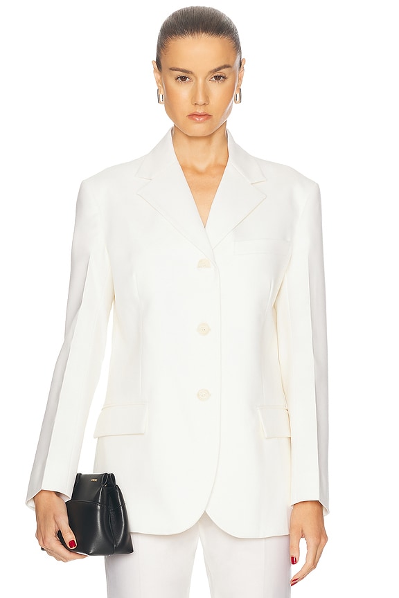 Stella McCartney Iconic Fitted Jacket in Cream | FWRD