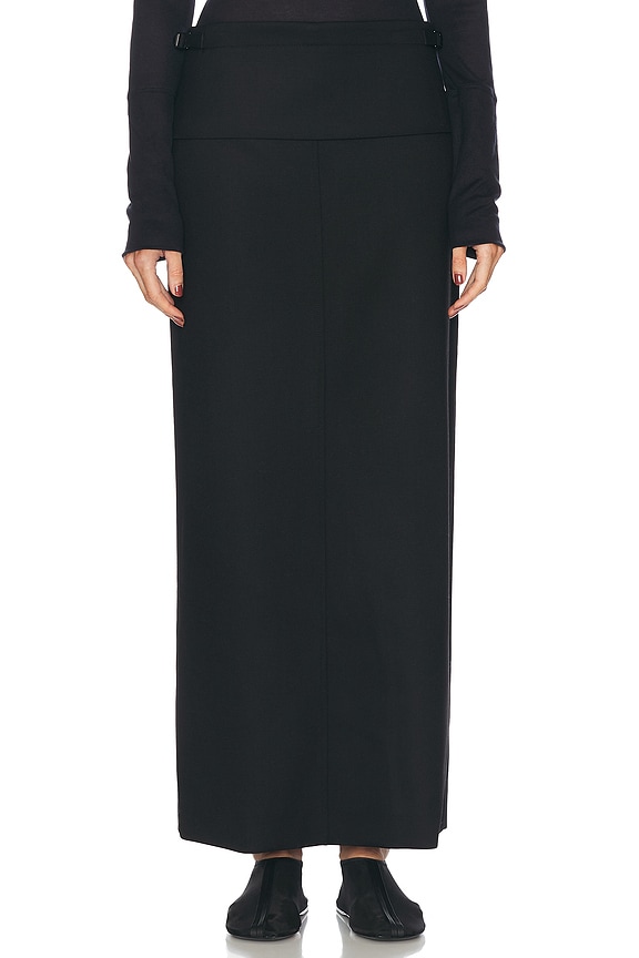 Christopher Esber Wrapped Denim Column Skirt in Denim | FWRD