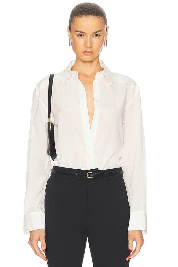 frame satin keyhole top