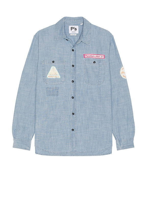 The Row Miller Shirt in Oxford Blue | FWRD