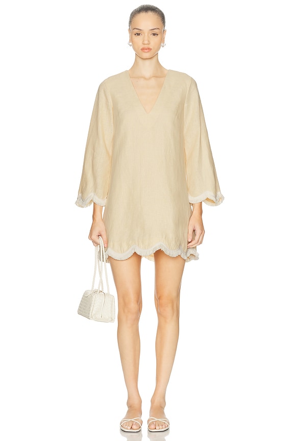 関税・送料込み!【国内発送】ZIMMERMANN Wrap Mini ワンピース Zimmermann Lovestruck Wrap Mini Dress in Gold Paisley Floral