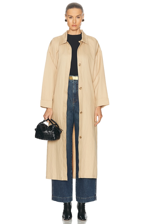 The Row Silva Coat in Beige | FWRD The Row Silva Coat in Beige | FWRD