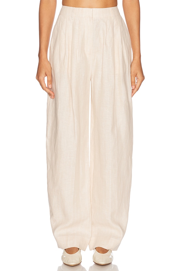 THE ATTICO Gary Long Pant in Beige | FWRD