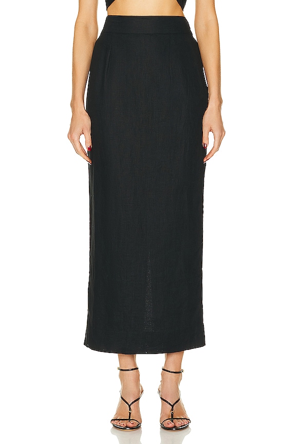 Eterne Emma Skirt in Black | FWRD Eterne Emma Skirt in Black | FWRD