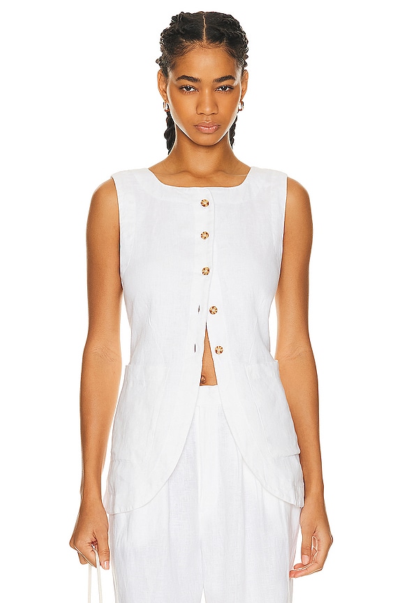 Stella McCartney Rock Royalty One Shoulder Top in Pure White | FWRD