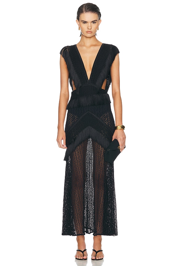 Norma Kamali Athena Gown in Black | FWRD