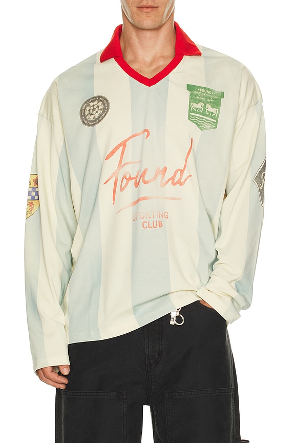 rice nine ten Long Sleeve Soccer Jersey in Forest Green | FWRD
