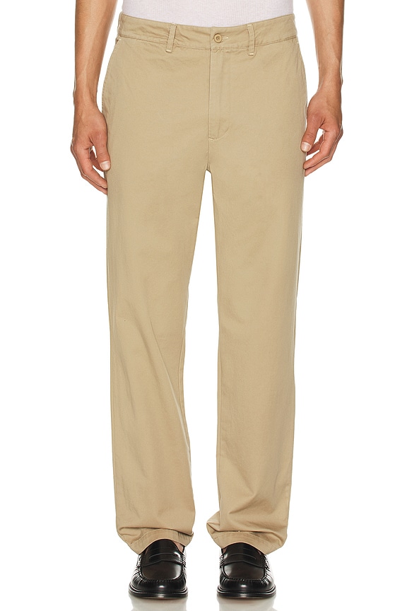 Snow Peak TAKIBI Chino Wide Pants in Beige | FWRD