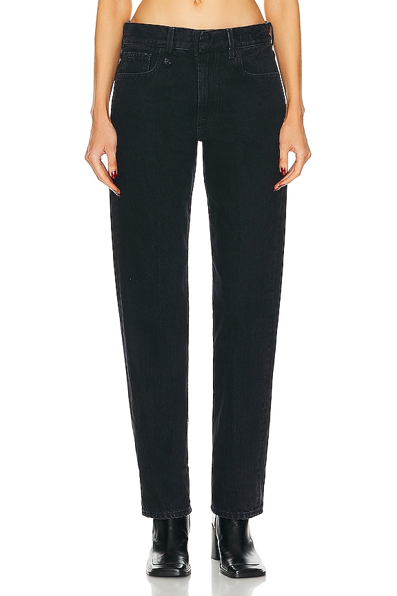 Helmut Lang Leather 5 Pocket Vintage Pant in Black | FWRD Helmut Lang Leather 5 Pocket Vintage Pant in Black | FWRD