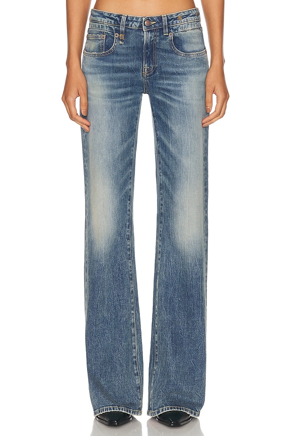 Diesel Low Rise Bootcut Leg in Denim | FWRD Diesel Low Rise Bootcut Leg in Denim | FWRD